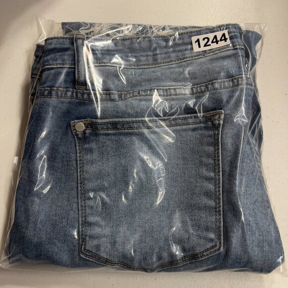 Judy Blue Boyfriend Fit Medium Wash Denim Stretch Jeans High Waist Women's 15/32 - Picture 11 of 11